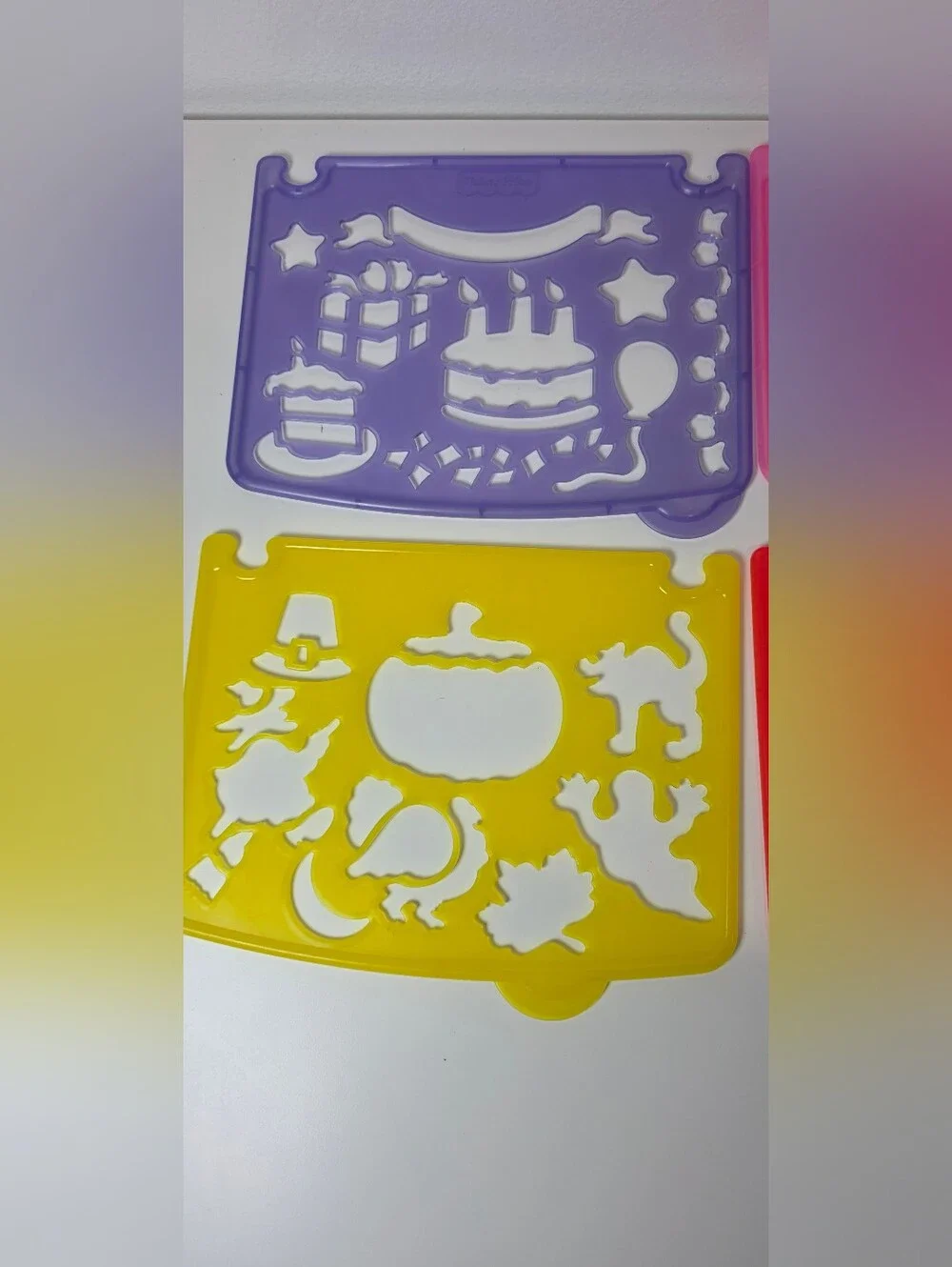 Vintage 1995 Fisher-Price Stencils
